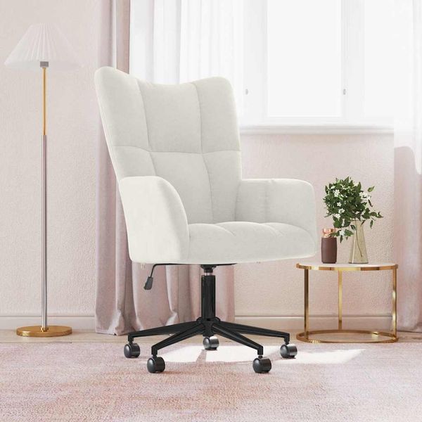 vidaXL Relaxsessel Cremeweiß Samt [328181]
