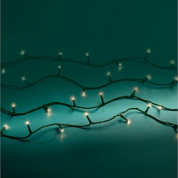 Kaemingk LED-Lichterkette Lumineo Basic Twinkle warmweiß batteriebetrieben, 8 Lichtfunktionen
