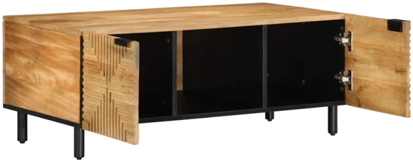 vidaXL Couchtisch Braun 100x54x40 cm Massivholz Mango 4017732