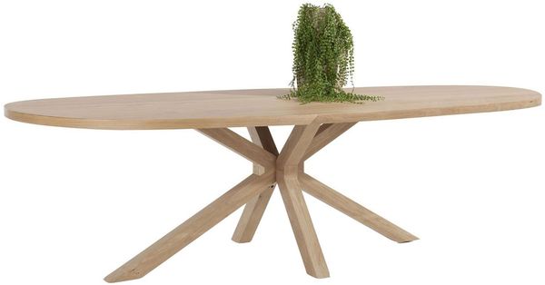 Esstisch Nyborg, Holzfarben, 110 x 77 x 240 cm