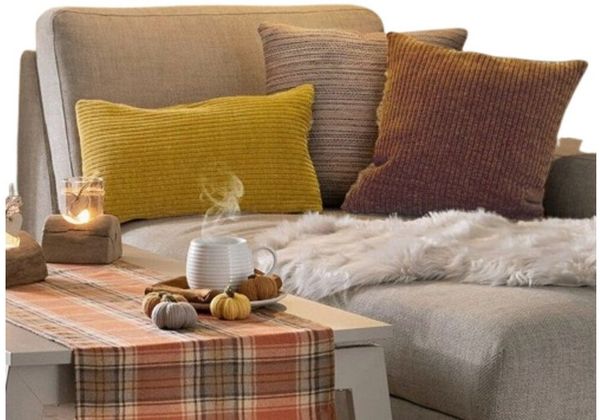 Home-trends24. de Kissenhülle Cord Braun Mais Farben Kissenhülle Kissenbezug Kissen 2er Set, (2 Stück)