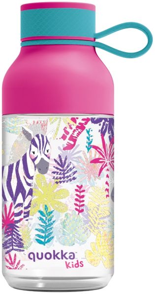 Quokka Ice Kids Trinkflasche 430 ml ZEBRAS Abnehmbare Austattung