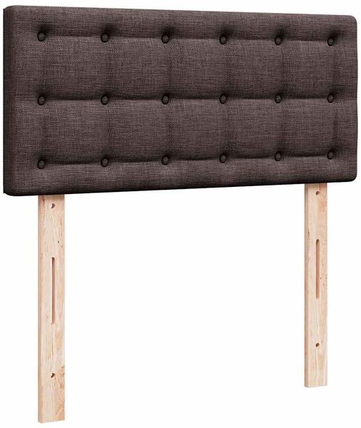 vidaXL Ottoman-Bett mit Matratze Dunkelbraun 90x190 cm Stoff 3311590 Bild 9