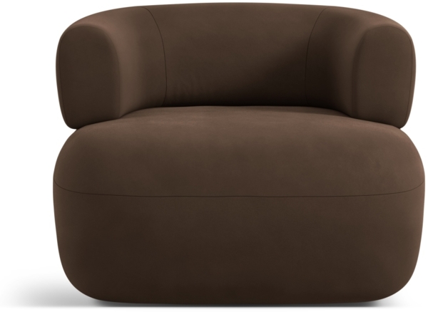 Micadoni Sessel Jenny Samt Salvador Schokolade