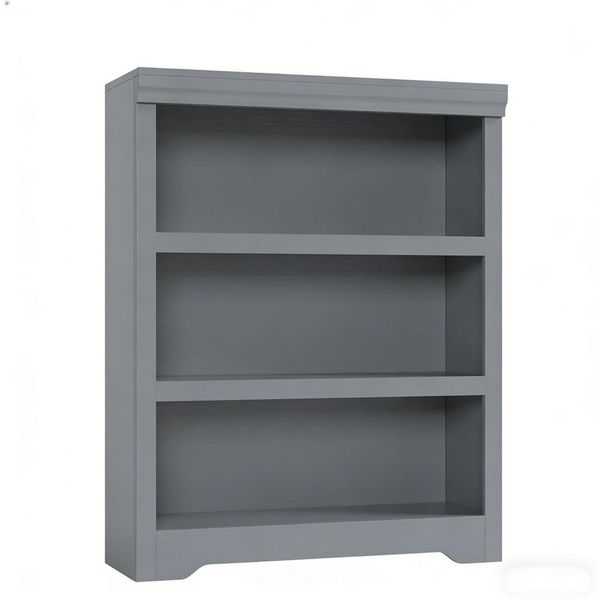 GarveeMore Bücherregal 100 Cm Hohes Bücherregal 3 Etagen Offenes Bücherregal