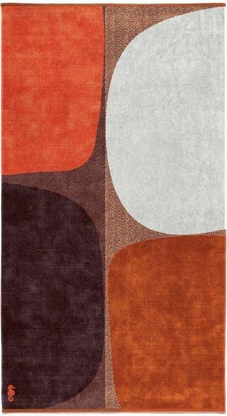 Seahorse Strandtuch Stones, Jacquard-Velours (1-St), 100x180, für Sauna und Pool, mit runden Stein Formen