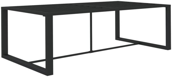 vidaXL Garten-Esstisch Anthrazit 120x60x66 cm Aluminium 318312