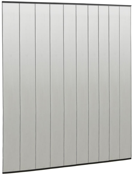 vidaXL Insektenschutz für Türen 10-tlg. Netzvorhang Schwarz 240x240 cm 148712