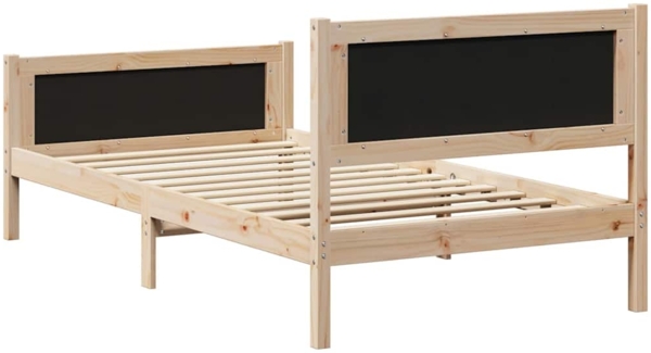 vidaXL Bettrahmen Schwarz 100 x 200 cm Massives Kiefernholz 878421 Bild 6