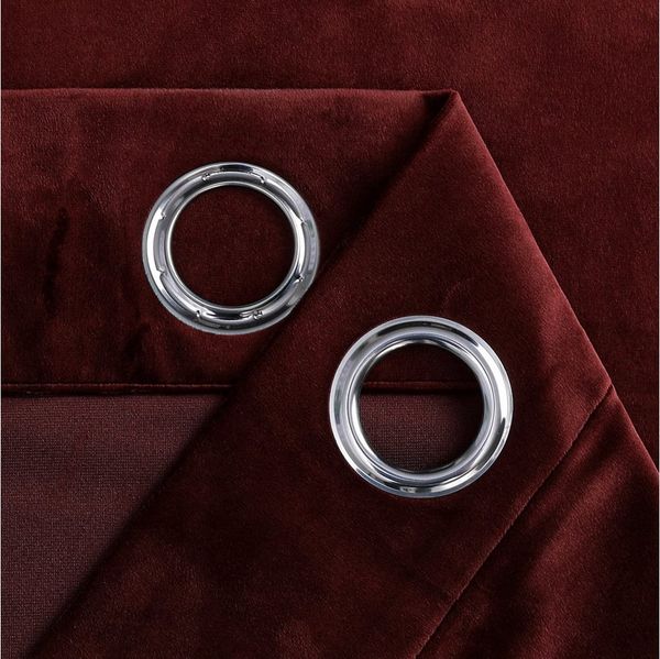 Stoffschmiede Gardine, Velour, Verdunkler, Öse, verdunkelnd