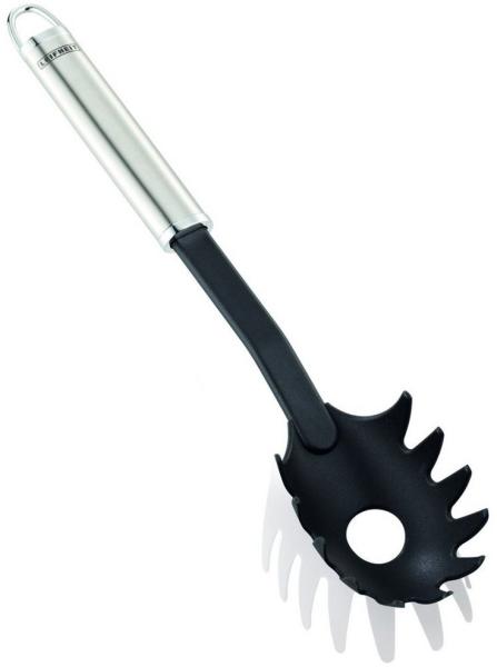 LEIFHEIT Spaghettilöffel schwarz, silber Edelstahl, Kunststoff