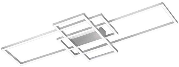 LED Deckenleuchte, dimmbar, Alu gebürstet, L 104 cm