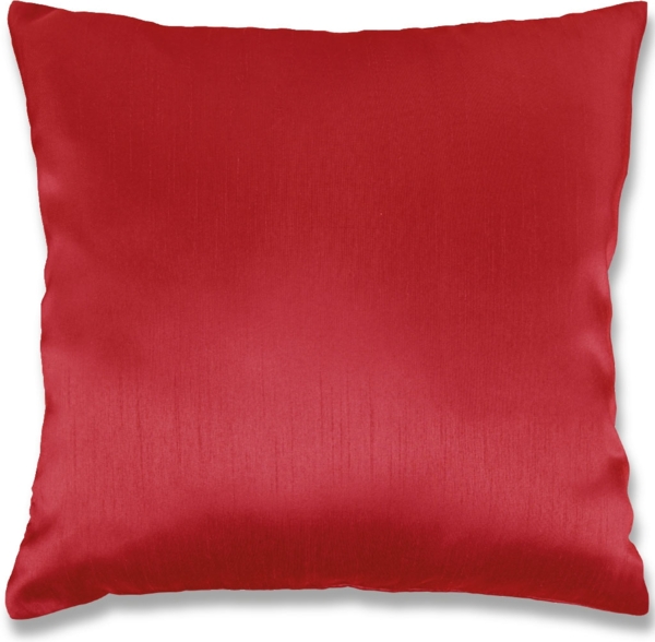 Kissenhüllen Alessia in Unifarben mit und ohne Kissenfüllung, gemütlich und anschmiegsam in vielen verschiedenen Farben erhältlich (rot - salsa/40x40 cm/mit Füllkissen) Bild 7