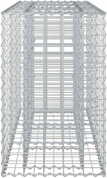 vidaXL Gabionen Hochbeet Silber 42033328 Bild 7