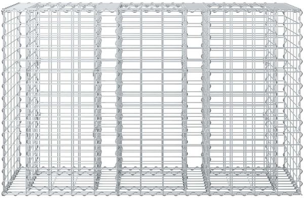 vidaXL Gabionen Hochbeet Silber 42033328 Bild 6