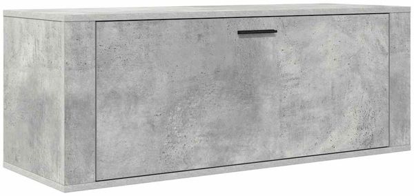 Wand-Schuhschrank, Schuhkipper für Flur, skandinavisch Betongrau 100x35x38 cm Holzwerkstoff