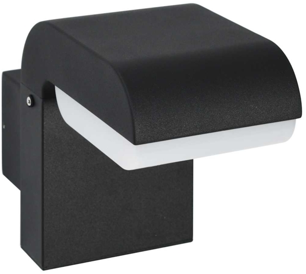 vidaXL Außenwandleuchte LED 9 W Schwarz Oval 45652