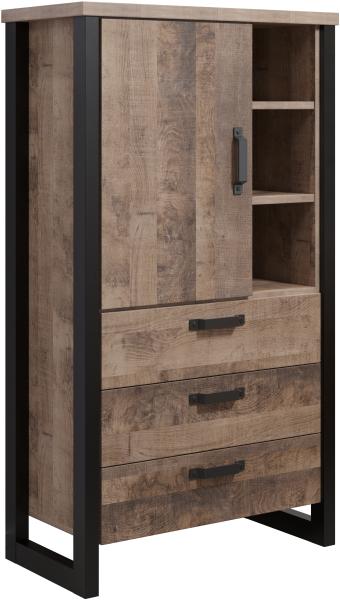 Highboard Emile in Eiche Tabak 87 x 155 cm