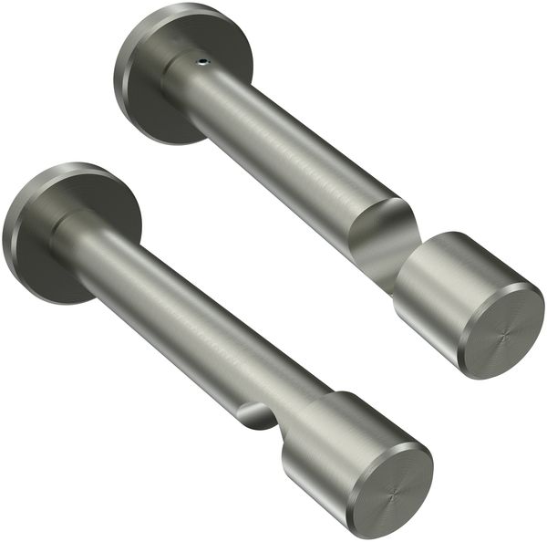 Gardinenstangen-Set Prestige Estana 180 cm, 1-läufig (ohne Ringe), 20 mm Ø Edelstahl-Optik Bild 5