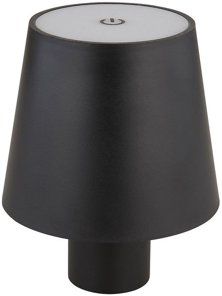 LED Tischleuchte, Flaschenlampe, Touchdimmer, Akku, H 13 cm