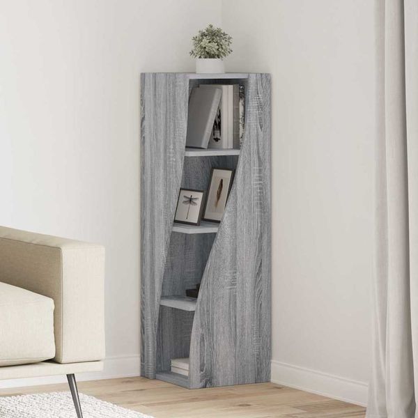 vidaXL Eckschrank Graues Sonoma 32x32x102cm Holzwerkstoff 889861