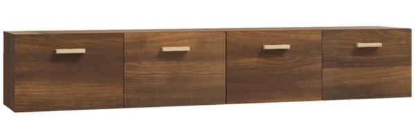 vidaXL Wandschränke 2 Stk. Braun Eichen-Optik 100x36,5x35 cm 3115667