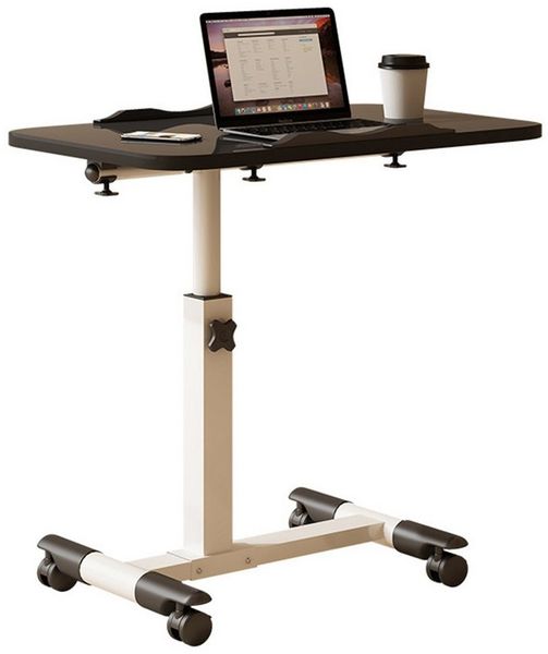 GarveeMore Klapptisch mobiler Tisch mit kippendem Desktop, justierbarer Tisch mit Rädern