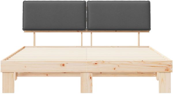 vidaXL Bettgestell mit gepolstertem Kopfteil Dunkelgrau 180 x 200 cm 3398070 Bild 5