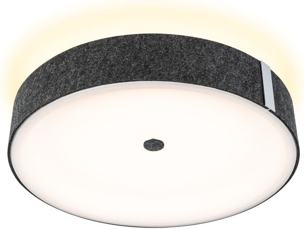 Paulmann 79986 LED Deckenleuchte Malika 3-Step-Dim 2700K 2300lm Filz anthrazit
