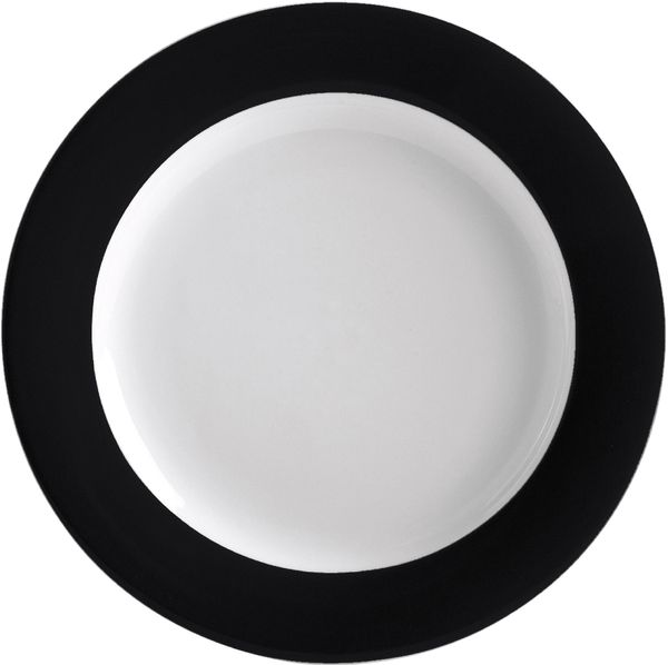 Brunch-Teller 23 cm Pronto Colore Schwarz Kahla Frühstücksteller - Mikrowelle geeignet, Spülmaschinenfest