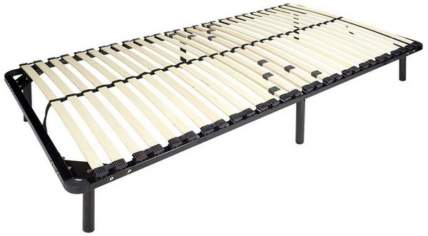 i-flair® Lattenrost 100x200 cm, Gästebett auf Füßen mit Stauraum - für alle Matratzen und Betten geeignet