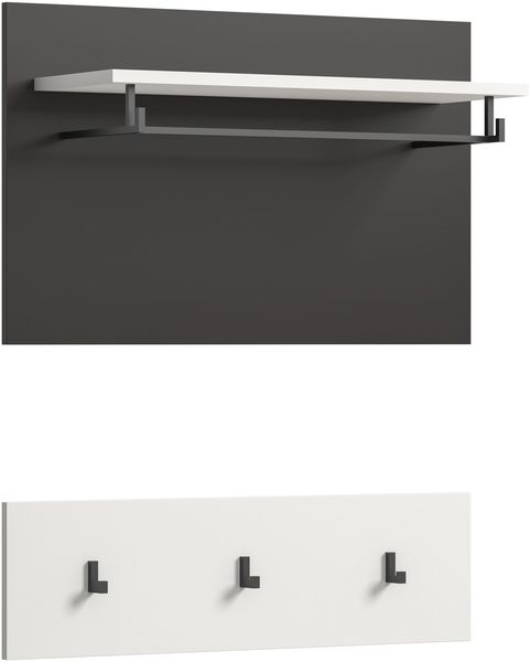 Paneel (B/H/T: 80x73x27 cm) in weiß Nachbildung