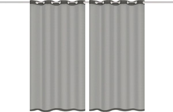 HOME WOHNIDEEN Gardine DOLLY (2 St), Ösen, transparent, Voile, transparent