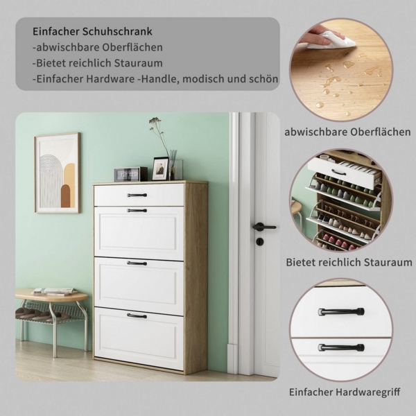 OTTO home Schuhschrank Aridas matte Front, pflegeleichte Oberfläche, Breite 80 cm Bild 2