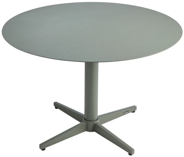 Gartencouchtisch Mill Ø75 cm von Brafab, aus Aluminium in Nordic Green, modern, rund, pulverbeschichtet