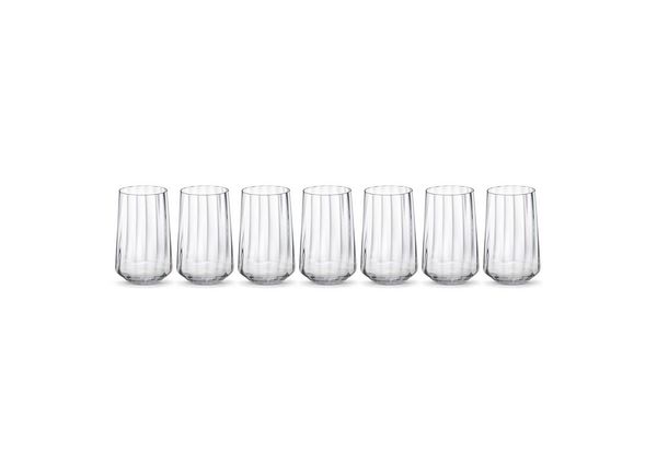Georg Jensen Glas Bernadotte Hohes Becherglas, Kristallglas