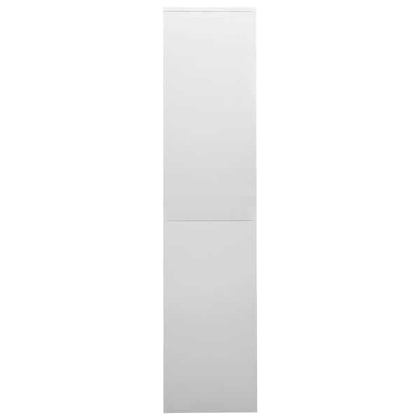vidaXL Büroschrank mit Schiebetür Hellgrau 90 x 40 x 180 cm Stahl [335959] Bild 5