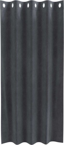 vidaXL Verdunkelungsvorhänge 2 pcs Hellgrau 140 x 175 cm Samt 4107254 Bild 4
