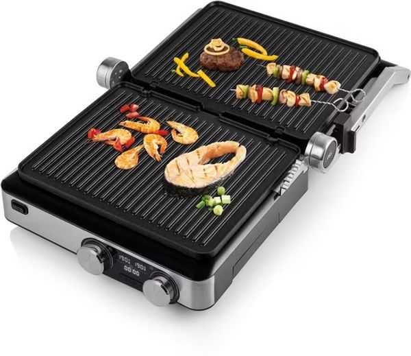 Princess Kontaktgrill '117310 Digital Master Pro', 2000 W, Edelstahl, 15,5 x 31,5 x 35,5 cm