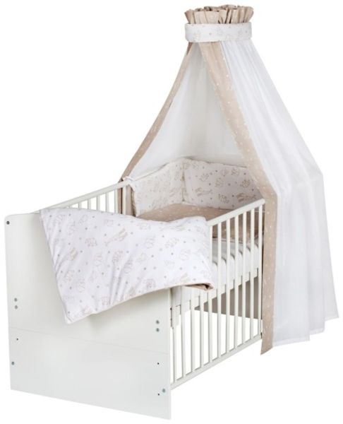 Schardt CLASSIC Komplett-Kinderbett 70x140 cm, Dess. ORIGAMI BEIGE