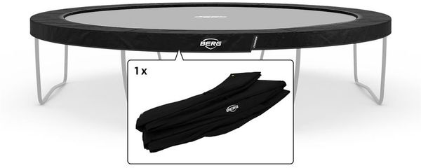 BERG Ersatzteil Schutzrand 430 cm rund schwarz - Champion Regular Federabdeckung für Trampolin
