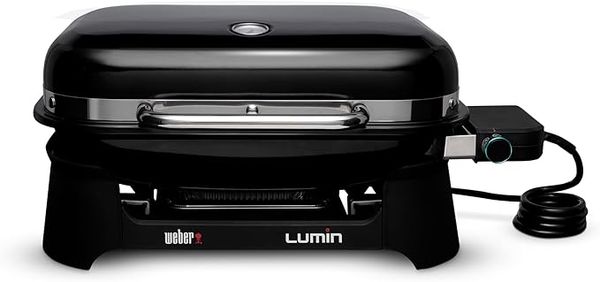 Weber Lumin BLACK Elektrogrill, 30,5 x 48,5 x 66 cm