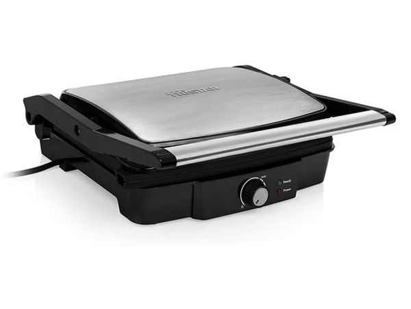 Tristar Kontaktgrill, integriertes Fett-Abtropf-System, 180° Öffnungswinkel, 2000 W, 12 x 35,1 x 33 cm