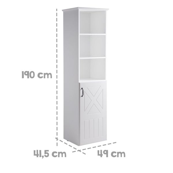 roba Standregal 'Constantin' - Holzregal für Kinderzimmer - Soft Close-Technik - Weiß Bild 8