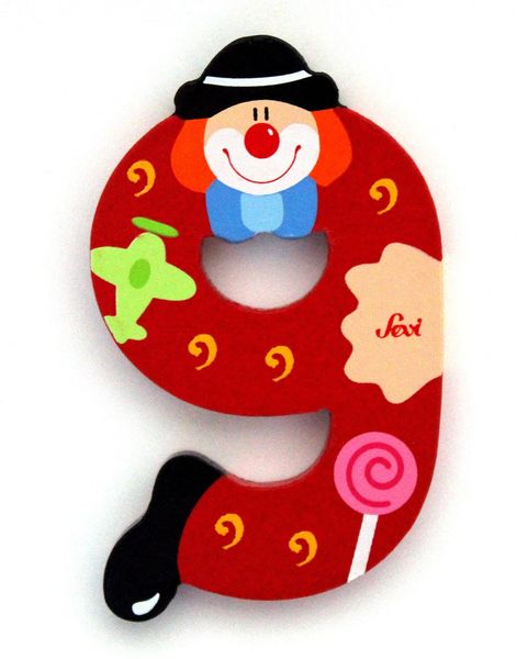 Sevi Zahlen Clown 9