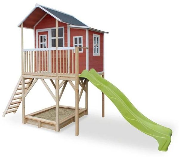 Exit Holz Spielhaus Loft 750 | Rot | 190x269 cm