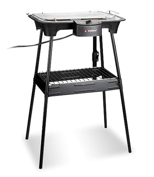 Edco Elektro-Standgrill mit Temperaturregler, 60 x 35 x 44,5 cm