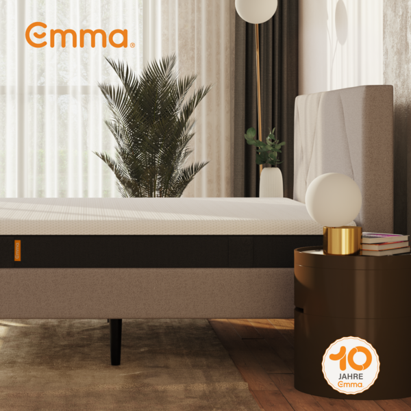 Emma 'Cocoon Lite' Doppelbett, 160x200 cm, Grau, ohne Kopfteil Bild 4