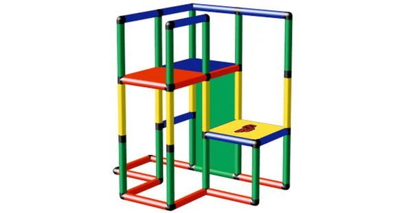 Quadro 12840 'Starter' Spielturm, ab 18 Monaten, 16 Designs, 200 Einzelteile, mehrfarbig