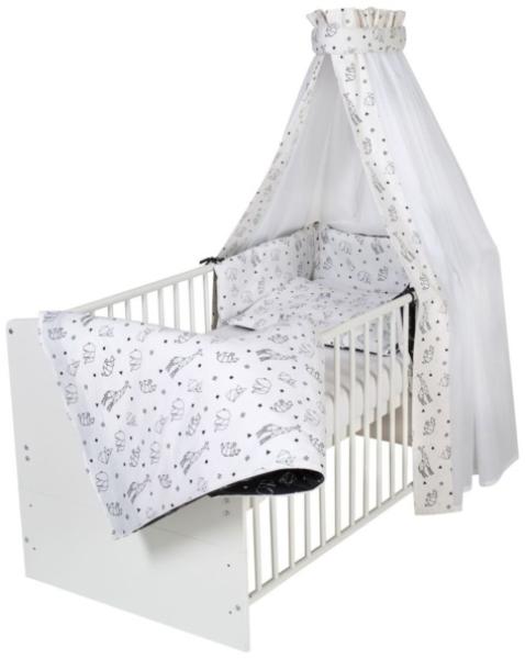 Schardt CLASSIC Komplett-Kinderbett 70x140 cm, Dess. ORIGAMI BLACK